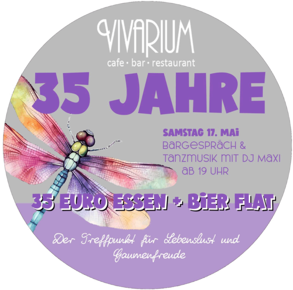 cafe vivarium höslwang 35 jahre feier